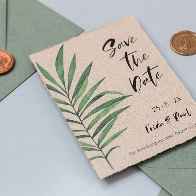 6 wunderschöne Ideen für Save the Date Karten bei der Hochzeit - Inspiration für eure Save the Date | Licht auf Papier