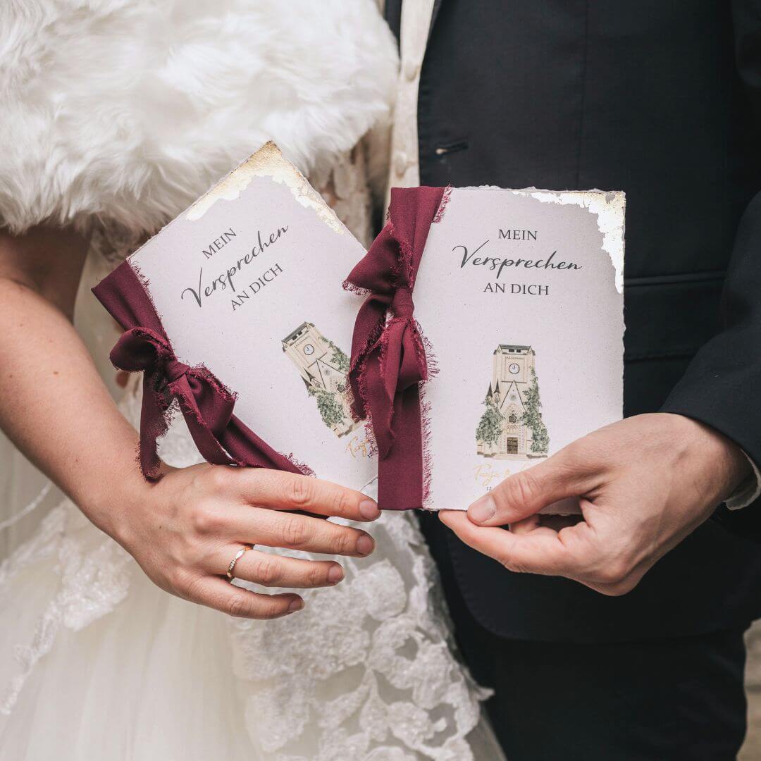 Menükarte für Gothic Hochzeit im Wald